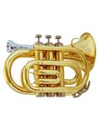 LINCOLN WINDS Jypt-1406 Trompeta Pocket, Dorada, Con Estuche