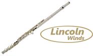 LINCOLN WINDS Lcfl-316C Flauta Traversa Deluxe, Plata, Con Estuche