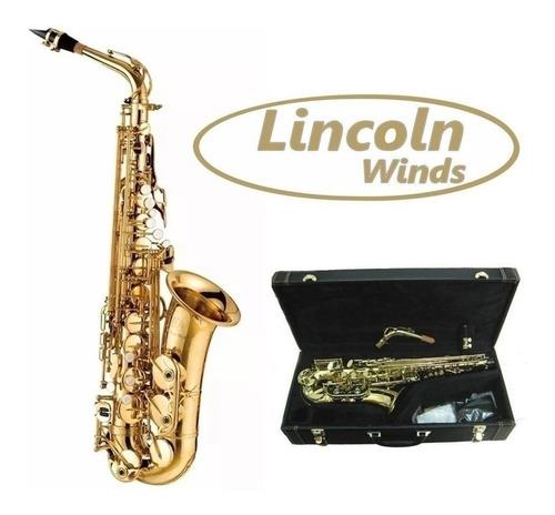 LINCOLN WINDS Lcas-660 Saxo Alto Deluxe Dorado, Con Estuche - $ 803.345