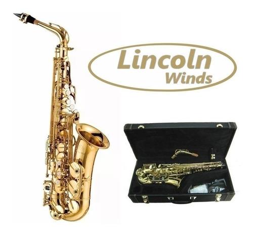 LINCOLN WINDS Lcas-660 Saxo Alto Deluxe Dorado, Con Estuche - $ 1.004.366