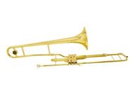 LINCOLN WINDS Jytb-1504 Trombón A Pistones Dorado, Con Estuche