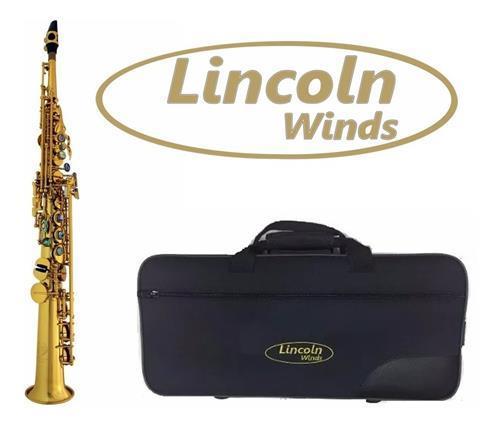 LINCOLN WINDS Lcss-650 Saxo Soprano Deluxe Dorado, Con Estuche - $ 780.788