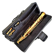 LINCOLN WINDS Jyss-1101 <br/>Saxo Soprano Dorado, Con Estuche De Cuero