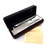 LINCOLN LWHM10S TONO C Armonica blusera 20 v CROMADA CON ESTUCHE