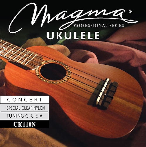 MAGMA UK110N Encordado Ukelele Concert Hawaiian Nylon Clear - $ 6.305