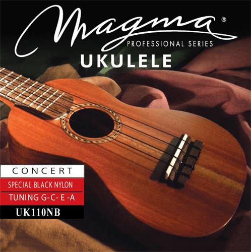 MAGMA UK110NB Encordado Ukelele Concert Hawaiian Nylon Black - $ 6.938