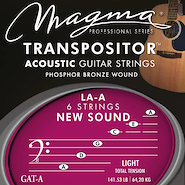 MAGMA GAT-A SET Strings MAGMA TRANSPOSITOR GUIT-ACUST LA-A New