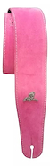 MAGMA SMD14L. Correa Magma lisa gamuza rosa logo metal