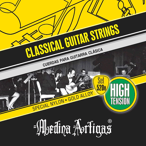 MEDINA ARTIGAS 010520H Encordado Guitarra Clásica Amarilla - Doradas HIGH - $ 6.259