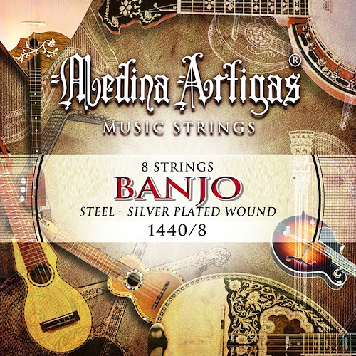MEDINA ARTIGAS 011440/8 Encordado Banjo Aleacion Plateada 8C - $ 9.599