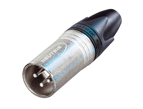 NEUTRIK NC3MXX XLR-3 Conector Macho a cable (plateado p/soldar) - $ 6.518
