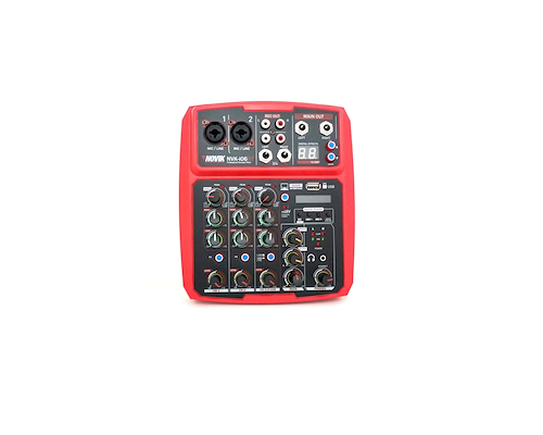 NOVIK NVK-i06BT Mixer compacto 6 CH ROJO - $ 120.599