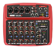 NOVIK NVK-i08BT <br/>Mixer compacto 8 CH ROJO