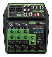 PRO BASS Studio Link 6 <br/>Consola 2 ch mono + 1 st / USB / efectos / interfaz usb