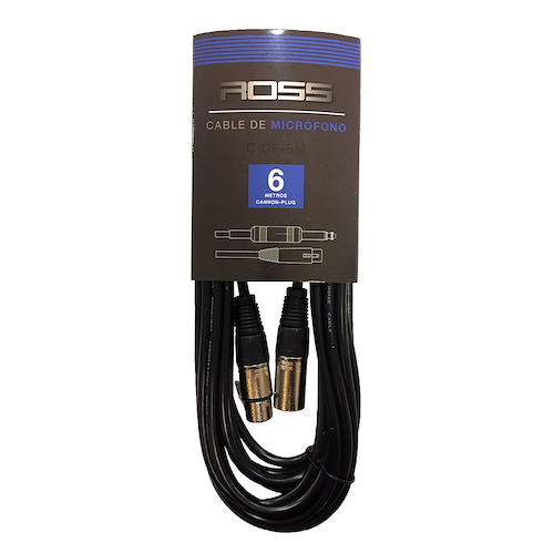 ROSS PA C-CC-6M Cable | XLR - XLR| 6 mts | balanceado | Conector Metalico - $ 10.707