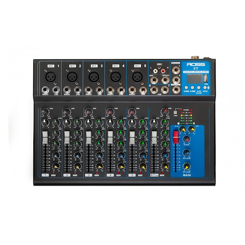 ROSS PA F-7 Mixer / Consola Analógica - Con Bluetooth USB - $ 202.410