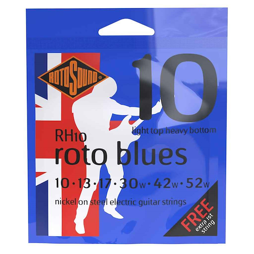 ROTOSOUND ENGLAND Rh10 Encordado Guitarra Eléctrica Nickel 10-52 - $ 13.118