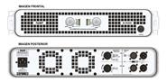 SAE AUDIO DJ500 Potencia Dj, 800 X2/4; 500X2/8, Clase D, 20Hz - 20Khz, Chasi