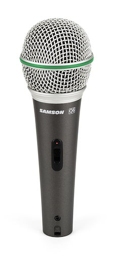 SAMSON Q-6 Microfono Dinamico Supercard, Prof Met, C/Corte, C/Cable Xlr - $ 73.893