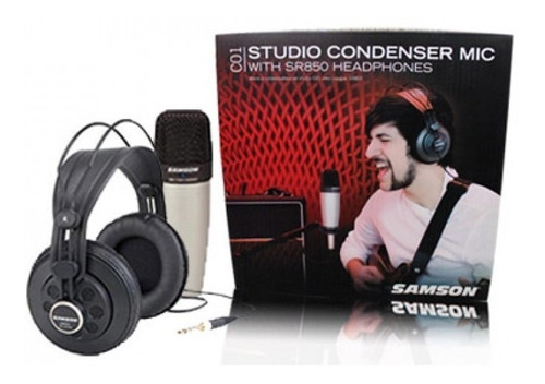 SAMSON C01850 <br/>Pack Micrófono C01 + Auricular CH850 - $ 158.395