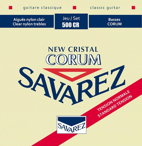 SAVAREZ 500 Cr Encordado Guitarra Clasica Tensión Normal New Cristal-Corum - $ 25.648