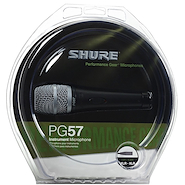SHURE PG57-XLR Microf Dinam Card C/Swicht+Cable Blister P/Inst