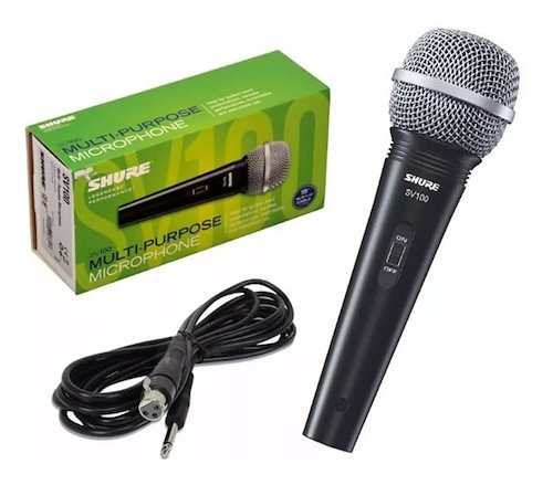 SHURE SV100 Microfono Dinamico Multif, C/Sw On-Off,50-15000H C/Cable Xlr - $ 43.870