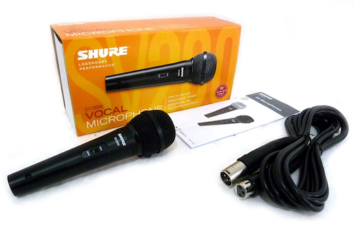 SHURE SV200 Micrófono dinámico con Switch ON/OFF - incluye cable - $ 43.990