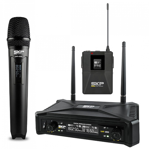 SKP UHF-400D Micrófono inalámbrico de mano y bodypack - $ 169.998
