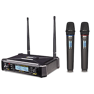 SKP UHF-600 PRO Microfono inalambrico / 2 microfonos / Sistema UHF / Auto Ch