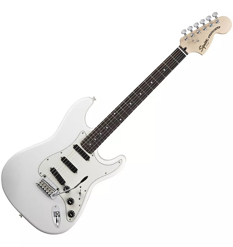 SQUIER 030-0510-505 Stratocaster Deluxe Hot Rails Rwn, Olympic White - OUTLET - $ 908.671