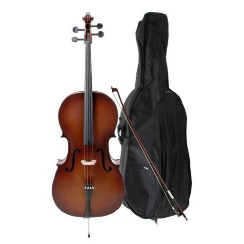 STRADELLA MC601144 Cello 4/4 Estudio Pino Laminado Funda Arco - $ 474.609