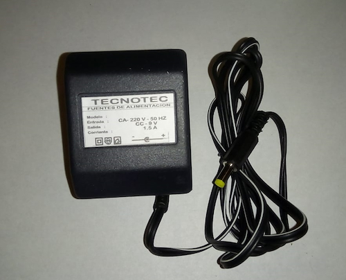 TECNOTEC 3916 Fuente 9v 1,5A Plug 4.75 CASIO - $ 11.180