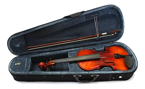 VALENCIA V400 4/4 Violin Estudiante Avanzado, 4/4, T:Picea, Acc.: Ebano - $ 167.627