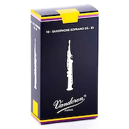 VANDOREN Tradicional x 10 n °3½ Caña para Saxo Soprano Caja x 10u