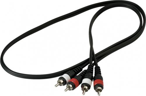 WARWICK RCL 20941 D4. 2 Plugs RCA / 2 Plugs RCA - Largo de cable 1m . - $ 7.270