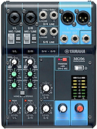 YAMAHA MG06 Consolas Analógicas 6 Canales: 2 Mic + 6 Line Input
