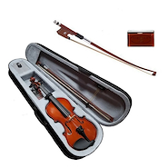 YIRELLY Cv 101 A 4/4 S Violin Acustico Flamed Con Estuche