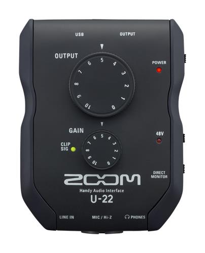 ZOOM PRO U22 Interfaz de Audio Portátil. Grabación en 2 canales. 24 Bits. - $ 162.971