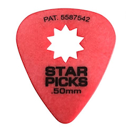 STAR PICKS .50MM RED Pack 10 Unid