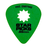 STAR PICKS .88MM GREEN Pack 10 Unid