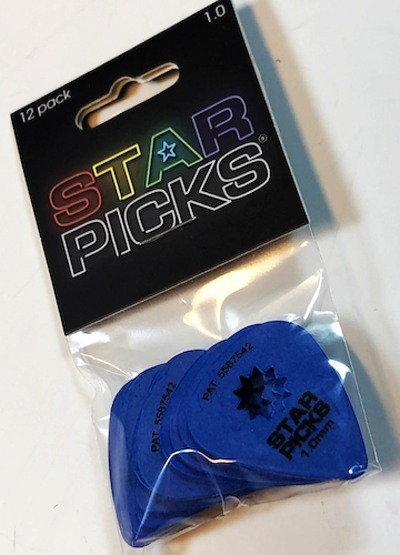 STAR PICKS 1.00MM BLUE Pack 10 Unid
