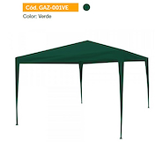 BROKSOL GAZ-001 GAZEBO DE ACERO Y RAFIA 3 X 3