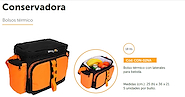 BROKSOL CON-02NA CONSERVADORA CON 2 BOLSILLOS LATERALES NEGRA/NARANJA