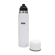 BROKSOL TER-1000TCBL TERMO DE ACERO INOX 1L PICO CEBADOR BLANCO