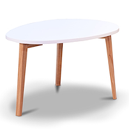 CAON SELMA OVAL TAPA BLANCA Y PATAS PARAISO