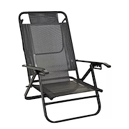 DESCANSAR 80040 REPOSERA 5 POS COVERSOL CAÑO ALUMINIO NEGRO 1 1/4