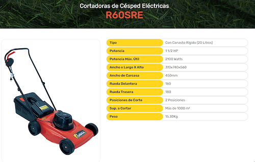 DIBRA R60SRE CORTADORA 1 Y 1/2HP 2100 W 2 POSIC RECOLECTOR