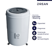 DREAN LRDR56SB0 LAVARROPAS REDONDO SEMIAUTOMATICO 5KG