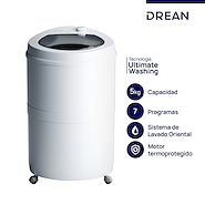 DREAN LRDR57SB0 LAVARROPAS REDONDO SEMIAUTOMATICO 5KG